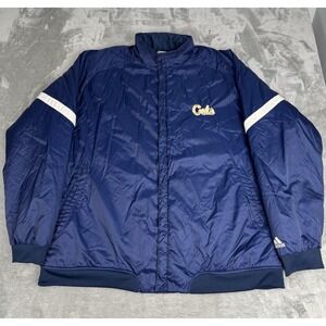 Vintage Adidas Jacket Mens 2XL XXL Puffer Insulated Coat Cats Embroidered Y2K